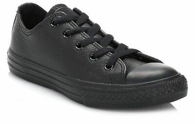 converse leather school shoes